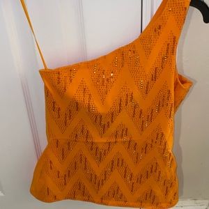 Express Orange Top